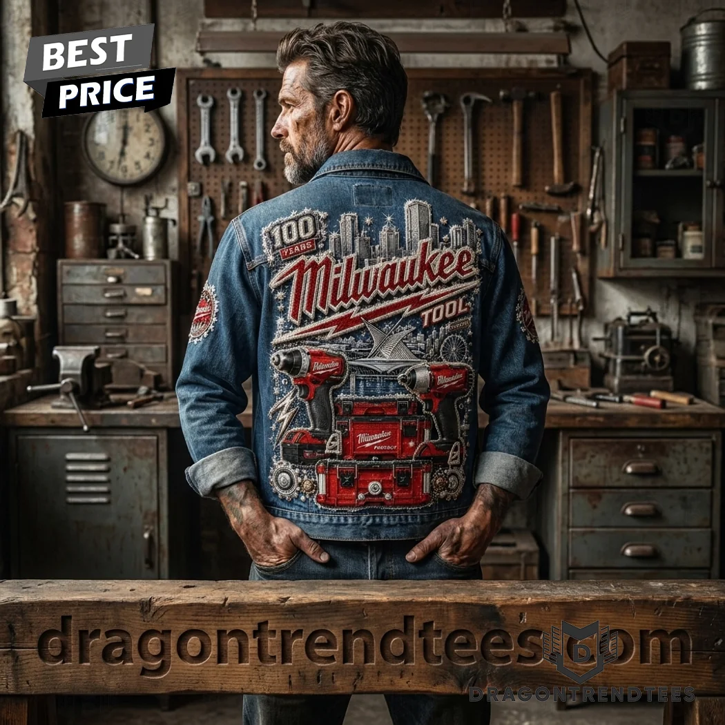 Milwaukee Tool 100th Anniversary Commemorative 1924 Built To Last Premium Denim Jacket Milwaukee Tool 100th Anniversary Commemorative 1924 Built To Last Premium Denim Jacket