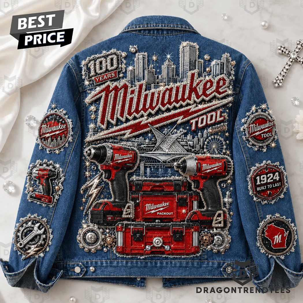Milwaukee Tool 100th Anniversary Commemorative 1924 Built To Last Premium Denim Jacket Milwaukee Tool 100th Anniversary Commemorative 1924 Built To Last Premium Denim Jacket
