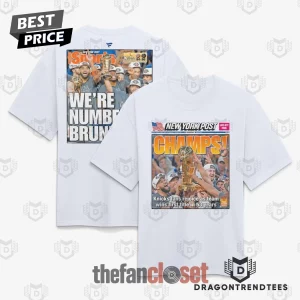 New York Knicks x New York Post 2026 NBA Finals Champions Newspaper Cover White Heavyweight T-Shirt