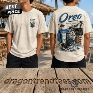 Vintage Oreo Beach Cafe Summer Vibes Graphic T-Shirt