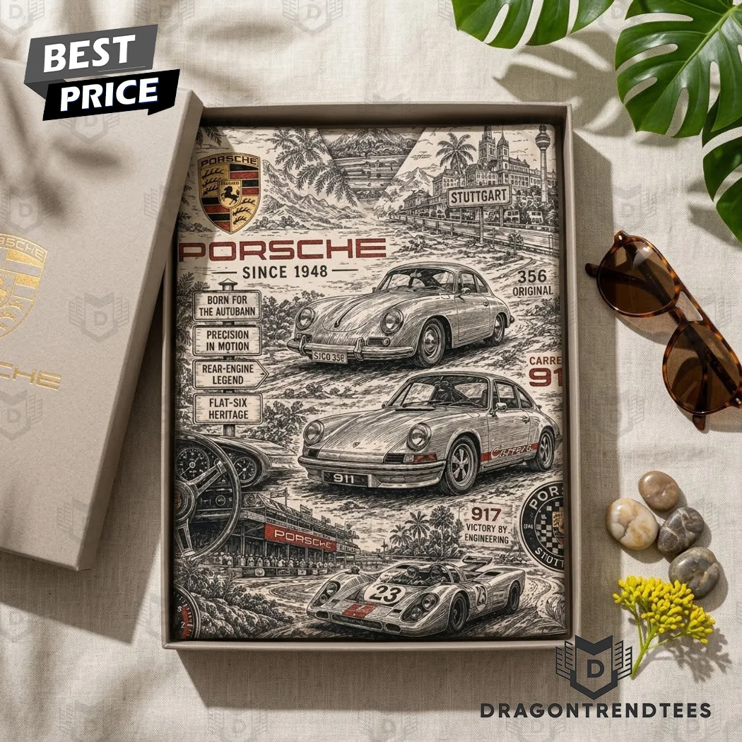Porsche Vintage Stuttgart Heritage 911 Classic Car Retro Graphic Hawaiian Shirt Porsche Vintage Stuttgart Heritage 911 Classic Car Retro Graphic Hawaiian Shirt