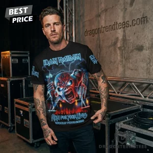 Iron Maiden Run For Your Lives World Tour 2026 Heavy Metal Band 3D All Over Print Graphic T-Shirt