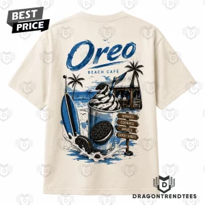 Vintage Oreo Beach Cafe Summer Vibes Graphic T-Shirt