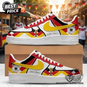 Germany Soccer World Cup Personalized Name German Football Fan Custom Sneakers