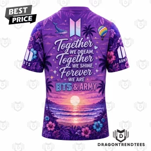 BTS Yet To Come Together Forever Purple Sunset Summer 3D T-Shirt
