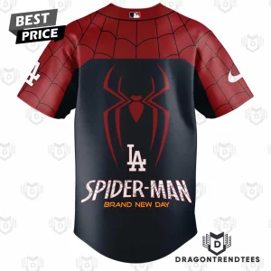 LA Dodgers Spider-Man Exclusive Web Design Collectible Baseball Jersey