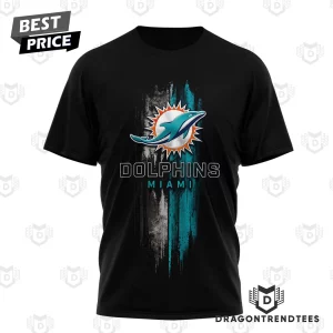 Miami Dolphins Police Tribute Law Enforcement We Protect You Enjoy The Game 3D Graphic T-Shirt