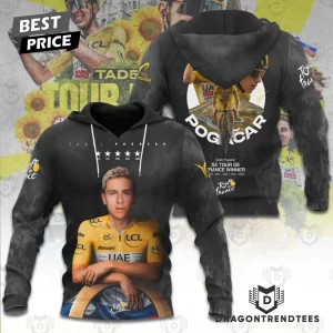 Tadej Pogacar 5-Time Tour de France Champion Commemorative All-Over Print T-Shirt