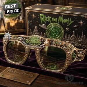 Rick and Morty Dimensional Collection Premium Gold Luxury Collector Edition Unisex Sunglasses