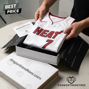 Giannis Antetokounmpo Miami Heat White Number 7 Custom Basketball Jersey