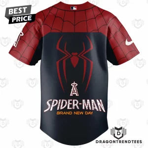 Los Angeles Angels Spider-Man Brand New Day Fan Baseball Jersey