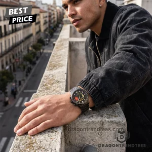 Spain National Football Team Campeones 2026 World Cup Champions Commemorative Black Stainless Steel Watch
