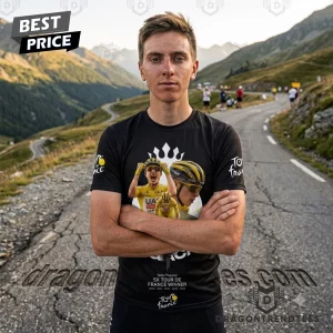 Tadej Pogacar 5-Time Tour de France Champion Commemorative All-Over Print T-Shirt