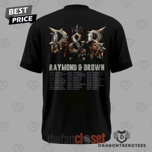 Usher Chris Brown Raymond and Brown R&B Concert Tour Double Sided Vintage Graphic T-Shirt