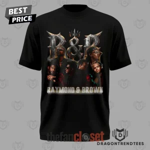 Usher Chris Brown Raymond and Brown R&B Concert Tour Double Sided Vintage Graphic T-Shirt