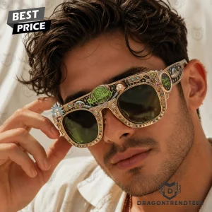 Rick and Morty Dimensional Collection Premium Gold Luxury Collector Edition Unisex Sunglasses