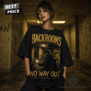 The Backrooms Level 0 No Way Out Creepypasta Liminal Space Horror Graphic T-Shirt