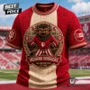 New England Patriots Road To Super Bowl Funny Monkey Trophy Retro Graphic T-Shirt