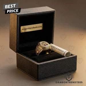 Ozzy Osbourne Prince of Darkness Commemorative 3D Engraved Gold Plated Championship Ring