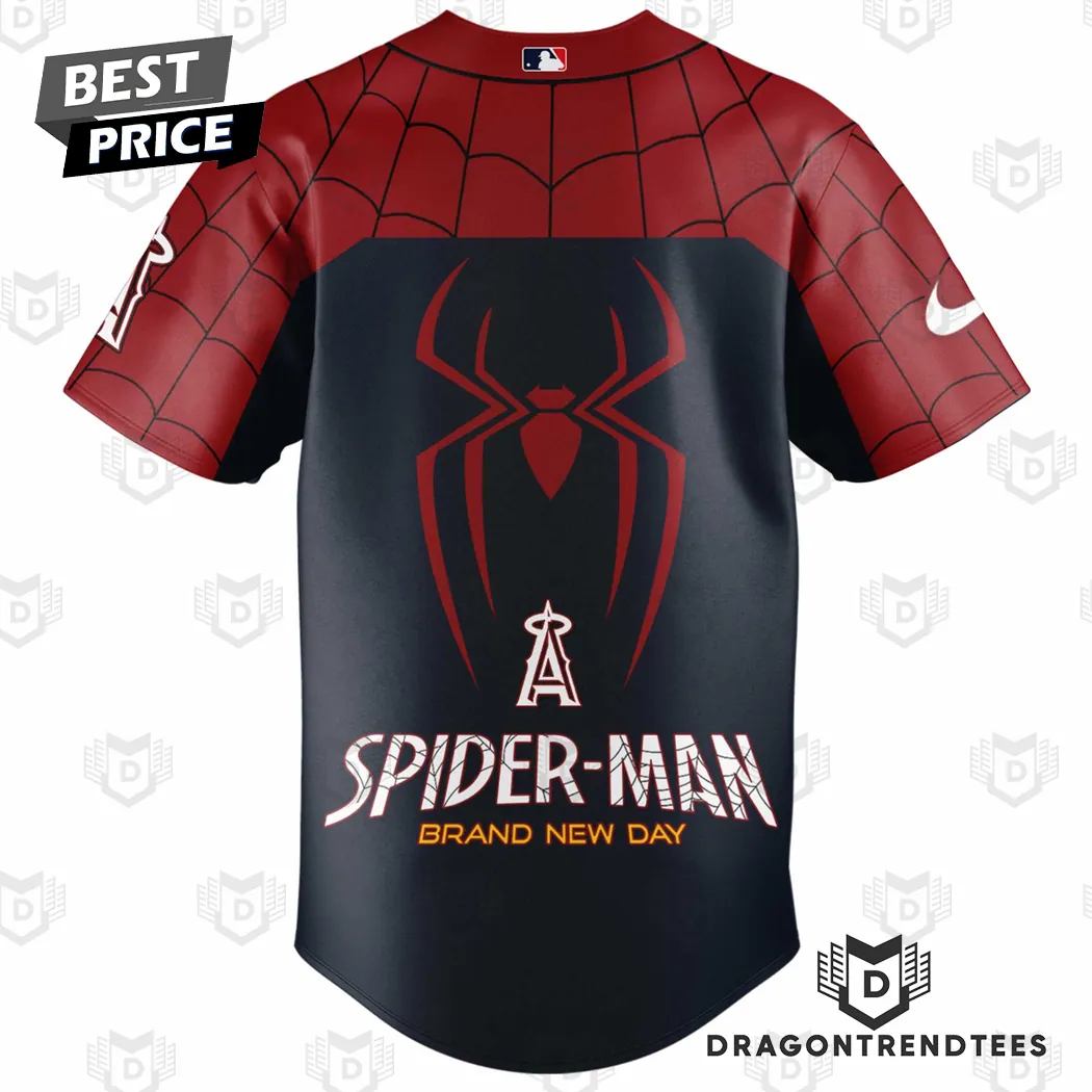 Los Angeles Angels Spider-Man Brand New Day Fan Baseball Jersey Los Angeles Angels Spider-Man Brand New Day Fan Baseball Jersey