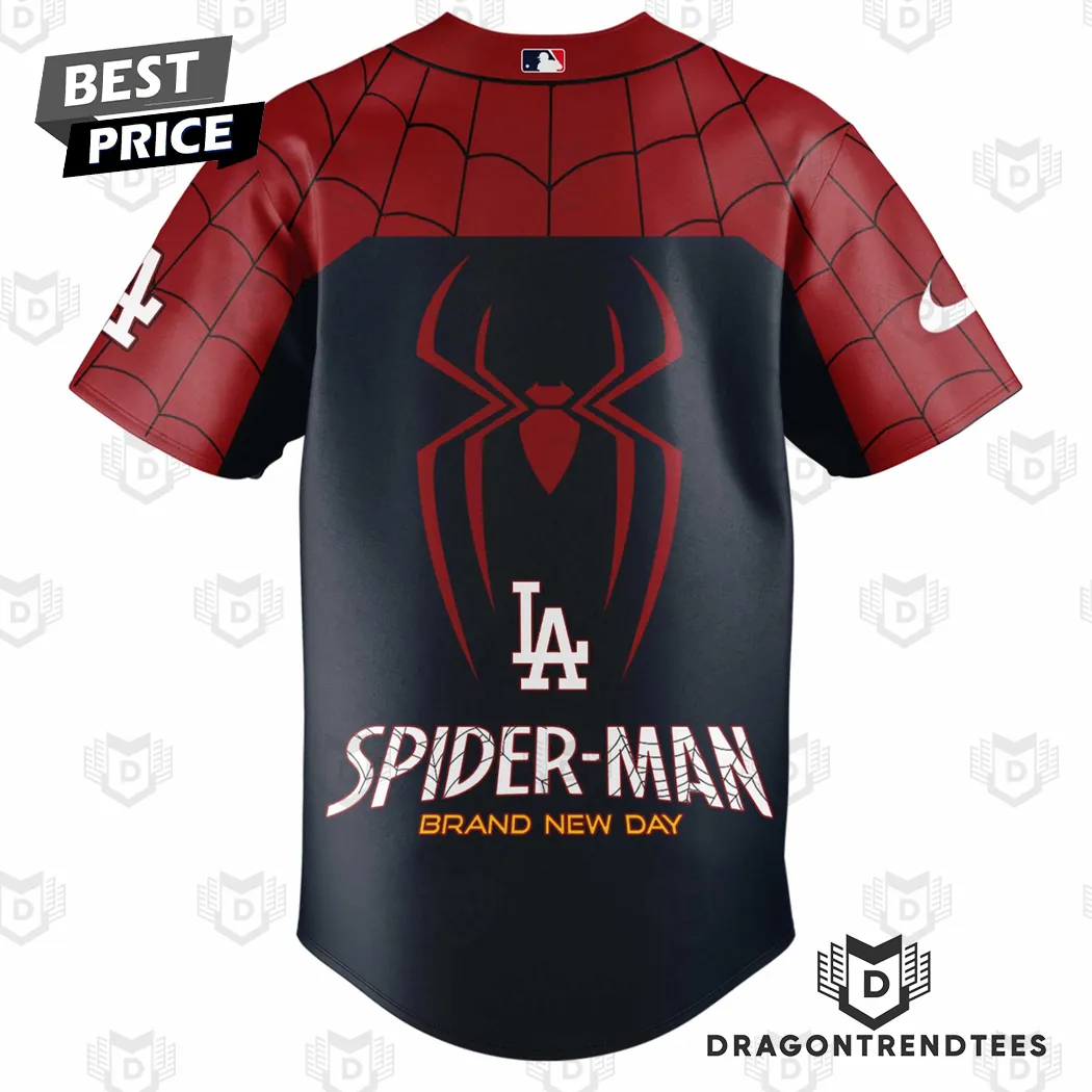 LA Dodgers Spider-Man Exclusive Web Design Collectible Baseball Jersey LA Dodgers Spider-Man Exclusive Web Design Collectible Baseball Jersey