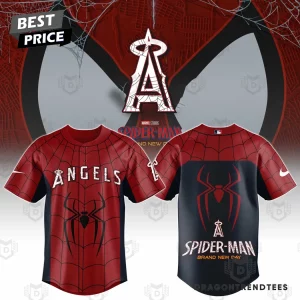 Los Angeles Angels Spider-Man Brand New Day Fan Baseball Jersey Los Angeles Angels Spider-Man Brand New Day Fan Baseball Jersey