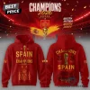 Spain 2026 World Cup Champions Commemorative Gold Trophy Graphic Pullover Hoodie
