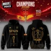 Spain Soccer World Cup 2026 Champions Commemorative Gold Graphic Hoodie