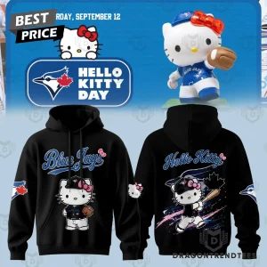 Toronto Blue Jays Hello Kitty Day 2026 Limited Edition Commemorative Black Pullover Hoodie