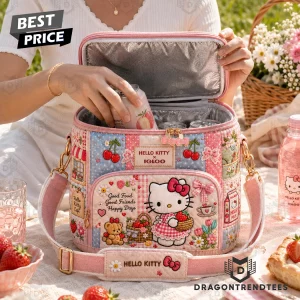 Hello Kitty x Igloo Kawaii Quilted Patchwork Premium Insulated Thermal Lunch Bag
