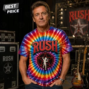 Rush Starman Rock Band Retro Psychedelic 3D Graphic Tie-Dye T-Shirt