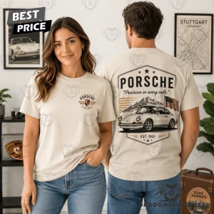 Vintage Porsche 911 Heritage Est 1931 Classic Car Cream Graphic T-Shirt