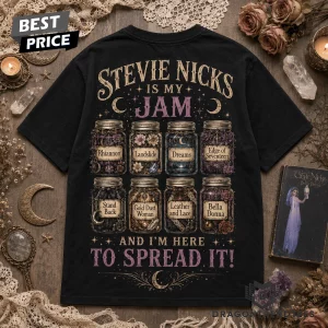 Stevie Nicks Is My Jam Vintage Mystical Moonlight Retro Rock Graphic T-Shirt