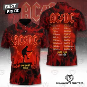 AC/DC PWR UP North American Tour 2026 Flame Graphic Rock Band 3D T-Shirt