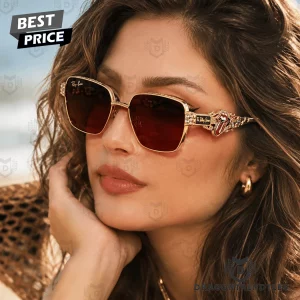 Ray-Ban The Rolling Stones Limited Edition Gold Frame Red Gradient Unisex Sunglasses