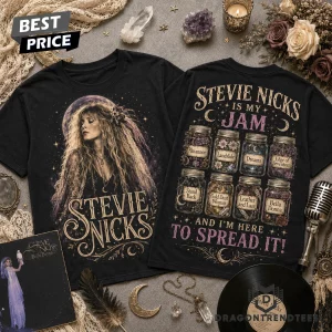 Stevie Nicks Is My Jam Vintage Mystical Moonlight Retro Rock Graphic T-Shirt