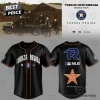 Fuerza Regida and Los Angeles Dodgers This Is Our Dream Tour Black Commemorative Baseball Jersey