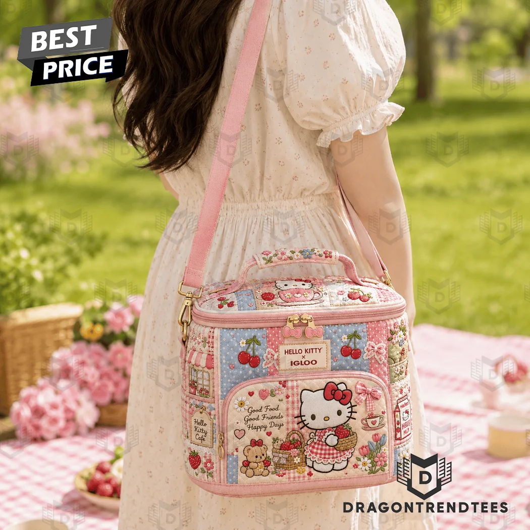 Hello Kitty x Igloo Kawaii Quilted Patchwork Premium Insulated Thermal Lunch Bag Hello Kitty x Igloo Kawaii Quilted Patchwork Premium Insulated Thermal Lunch Bag