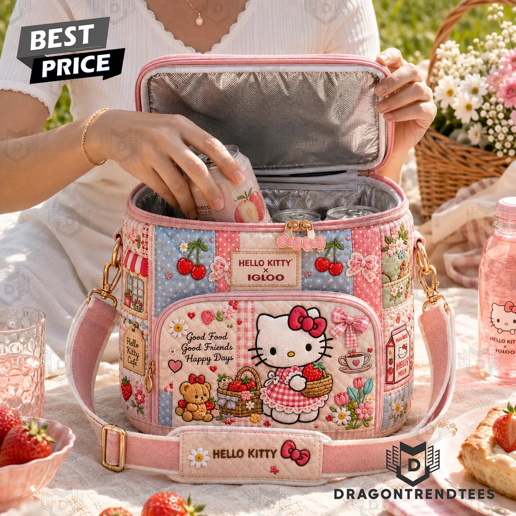 Hello Kitty x Igloo Kawaii Quilted Patchwork Premium Insulated Thermal Lunch Bag Hello Kitty x Igloo Kawaii Quilted Patchwork Premium Insulated Thermal Lunch Bag