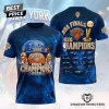 New York Knicks 2026 Championship Gold Trophy All-Over Print 3D T-Shirt