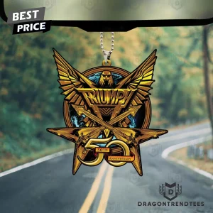 Triumph Rock Band 50th Anniversary Commemorative Eagle Guitars Double-Sided Acrylic Rearview Mirror Car Hanging Ornament
