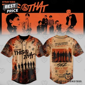 Stray Kids This and That Exclusive K-Pop Grunge Streetwear Baseball Jersey