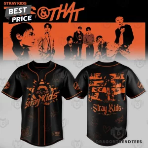 Stray Kids This and That Exclusive K-Pop Graphic Baseball Jersey