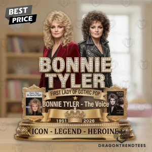 Bonnie Tyler First Lady of Gothic Pop The Voice Commemorative Tribute Custom Shape Acrylic Plaque