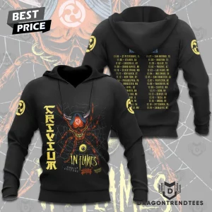 Trivium and In Flames North American Tour 2026 Double-Sided Concert Graphic T-Shirt