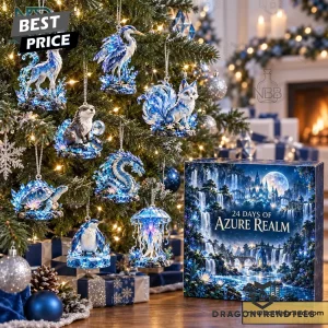 Azure Realm 24 Days of Mythical Water Creature Collectible Figurines 2026 Fantasy Christmas Countdown Advent Calendar