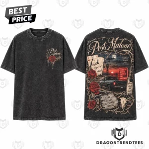 Post Malone Same Roads Different Demons Vintage Country Rock Graphic T-Shirt