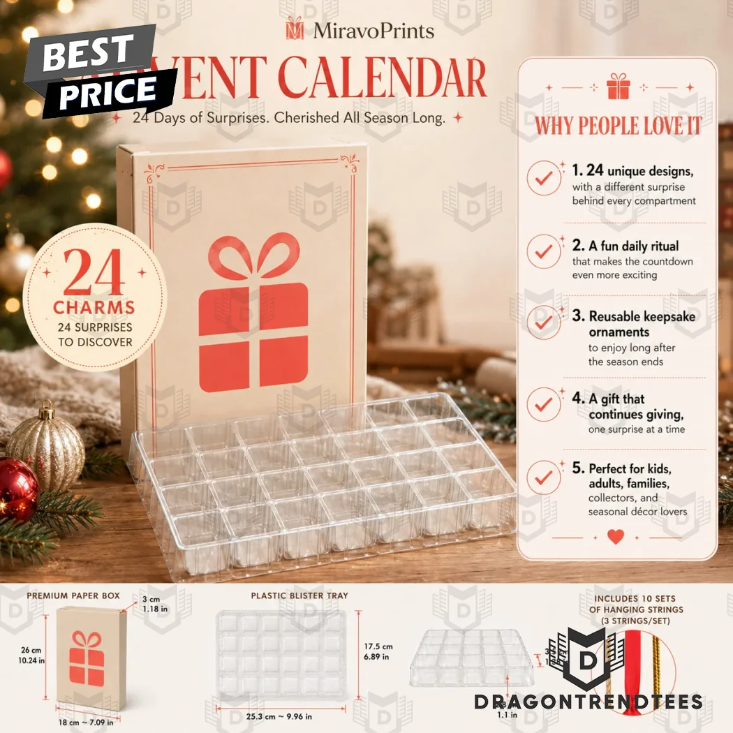Alaskan Red King Crab Nautical Christmas Holiday Countdown 24-Piece Acrylic Charm Advent Calendar Alaskan Red King Crab Nautical Christmas Holiday Countdown 24-Piece Acrylic Charm Advent Calendar