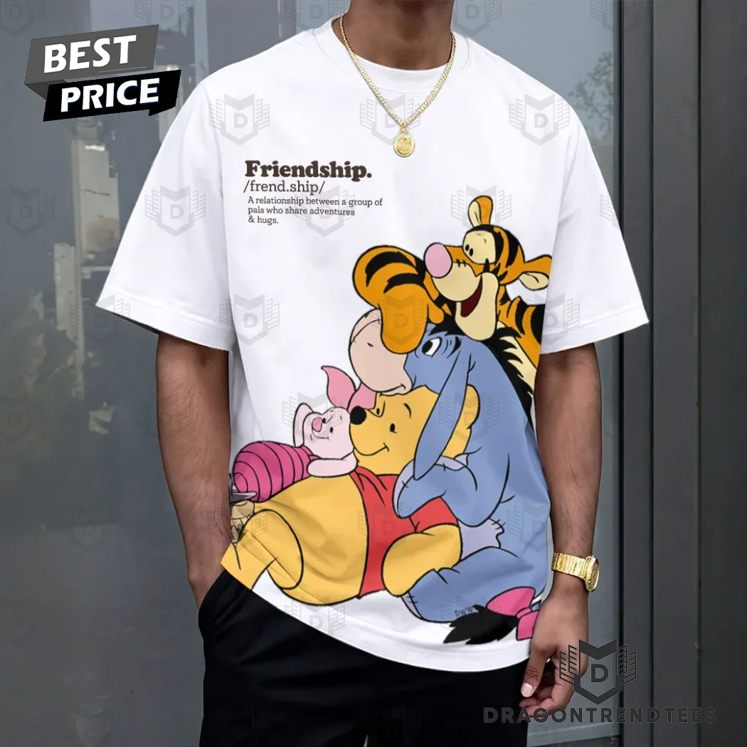 Disney Winnie the Pooh and Friends Vintage Friendship Dictionary Definition Graphic T-Shirt Disney Winnie the Pooh and Friends Vintage Friendship Dictionary Definition Graphic T-Shirt