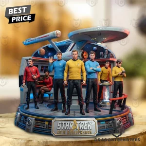 Star Trek 60th Anniversary Original Series Enterprise Crew Commemorative 3D Effect Custom Shape Acrylic Plaque